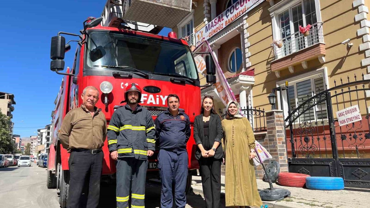 Tatvan’da çocuk gündüz bakımevinde yangın tatbikatı