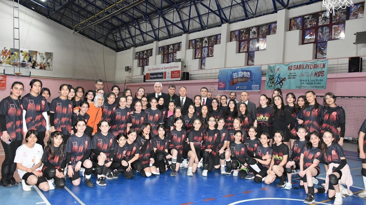 Erzurum GSİM sporda zirveyi çok sevdi