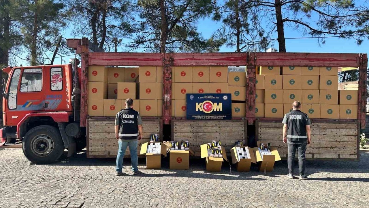 Adıyaman’da 3 milyon kaçak makaron ele geçirildi