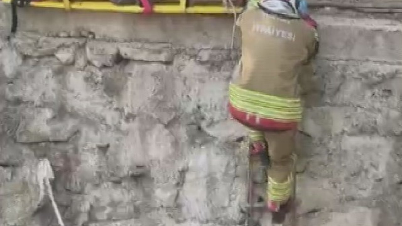 Sulama kanalına düşen zihinsel engelli vatandaşı itfaiye kurtardı