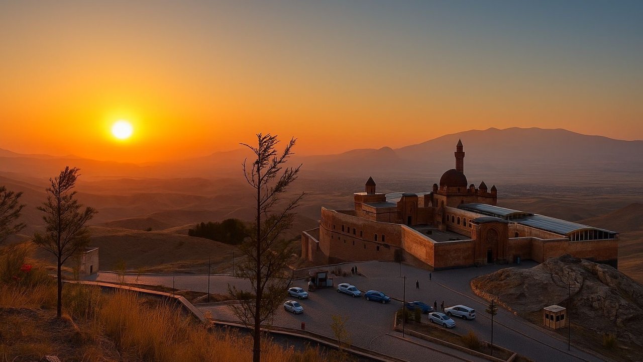 İshak Paşa Sarayı’nda gün batımı büyüledi
