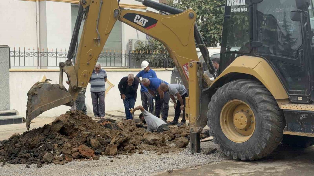 Kocaeli’de altyapı çalışması sırasında doğal gaz borusu delindi