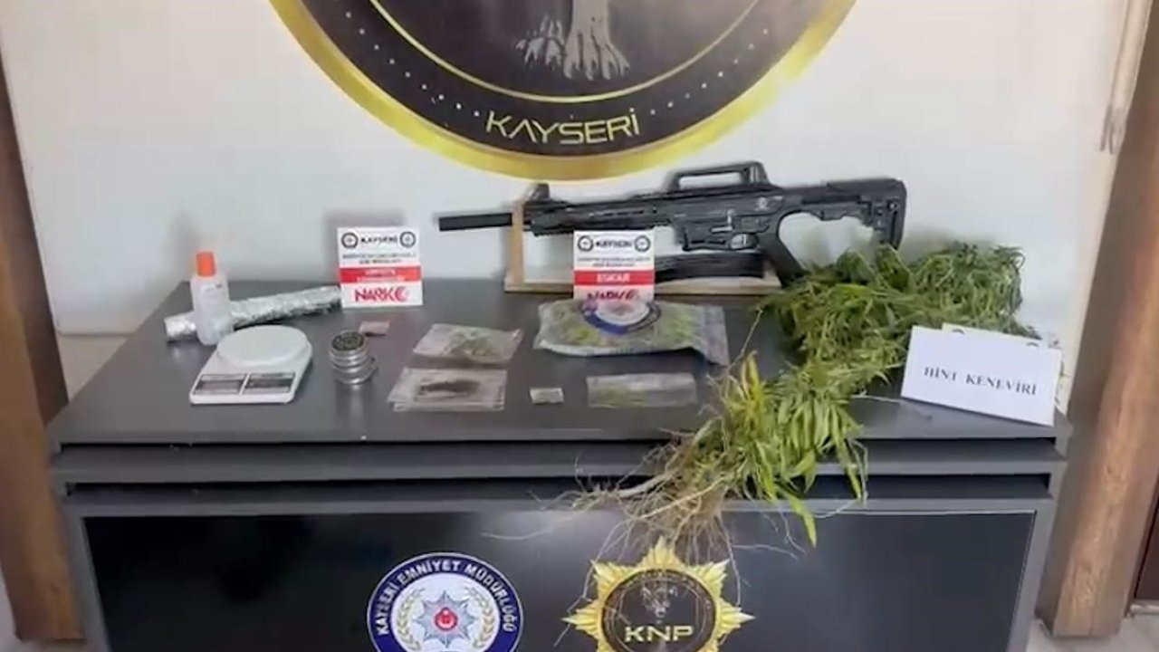 Kayseri’de 287 kök kenevir ele geçirildi: 1 gözaltı