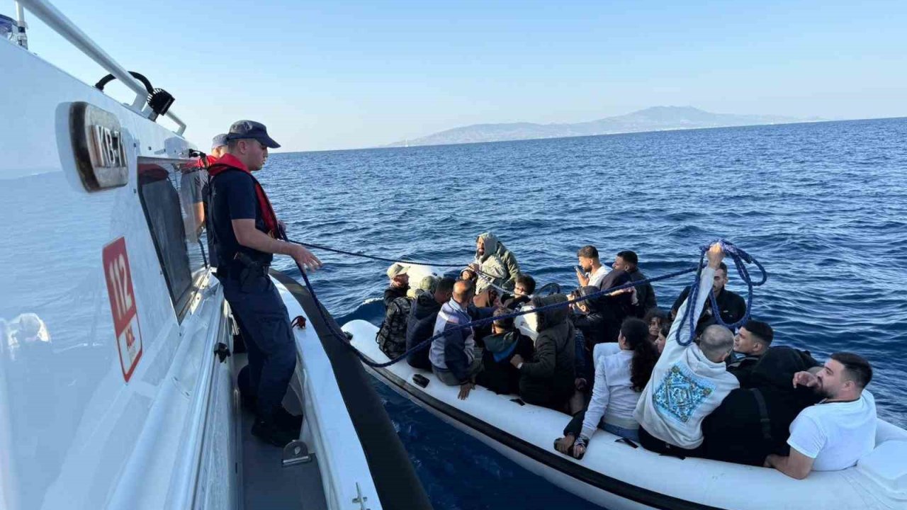 Bodrum’da 24 düzensiz göçmen yakalandı, 2 kişi gözaltına alındı