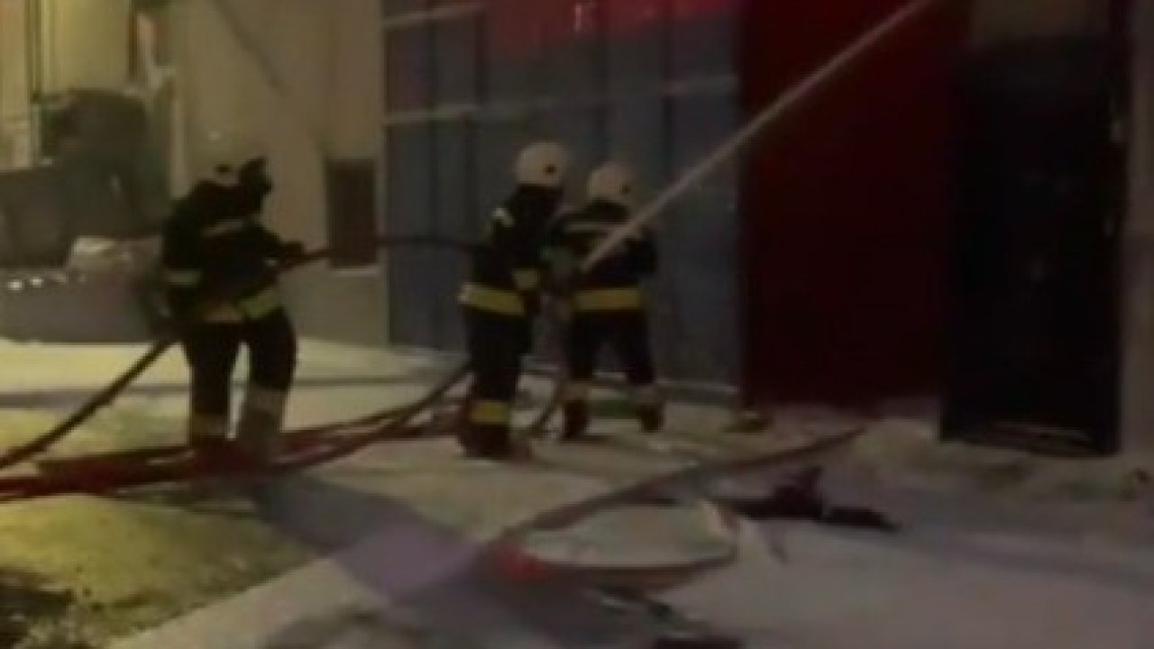 Kahramanmaraş’ta iş yeri yangını