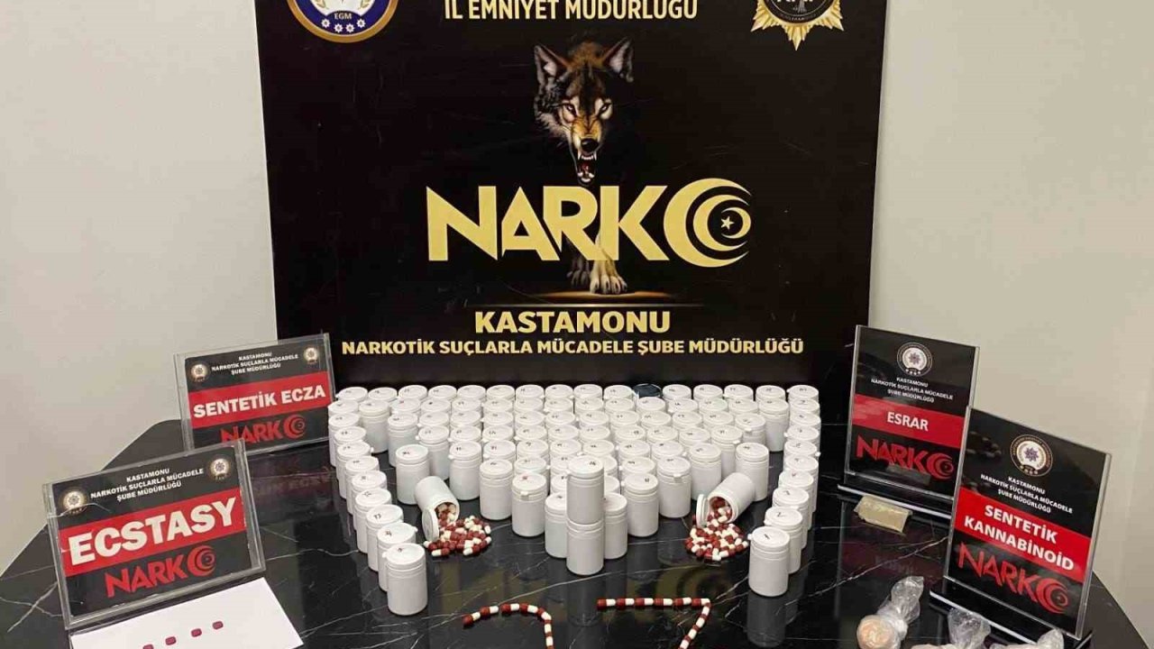 Kastamonu’da uyuşturucu maddeyle yakalanan 2 kişi tutuklandı