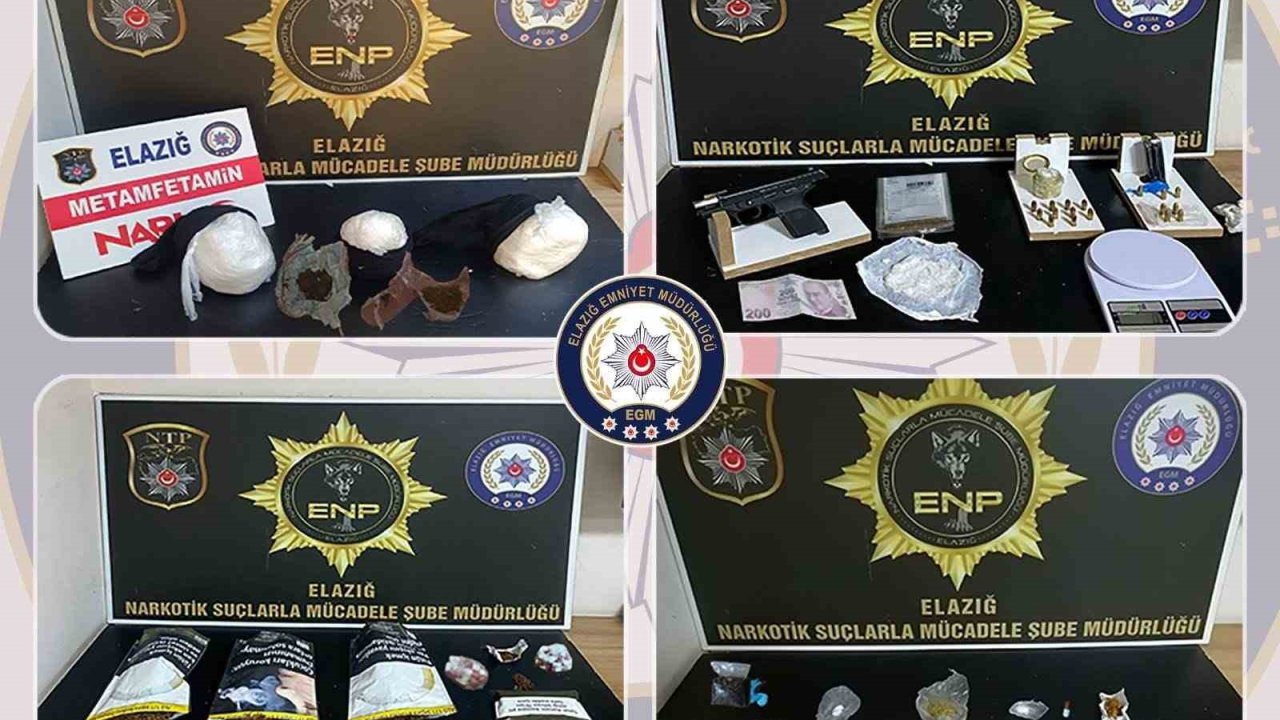 Elazığ’da uyuşturucu operasyonu: 8 şüpheli tutuklandı