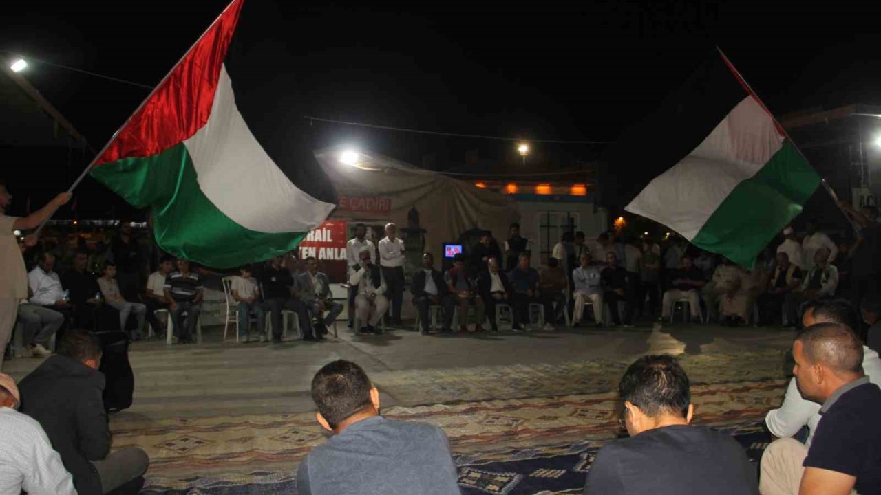 Şanlıurfa’da Sumud Filosu’na destek nöbeti