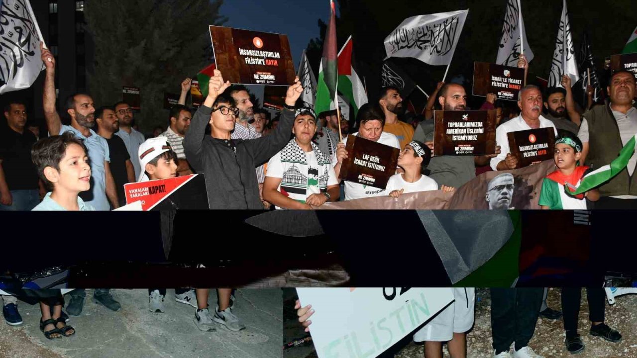 Siverek’te Sumud Filosu’na destek konvoyu