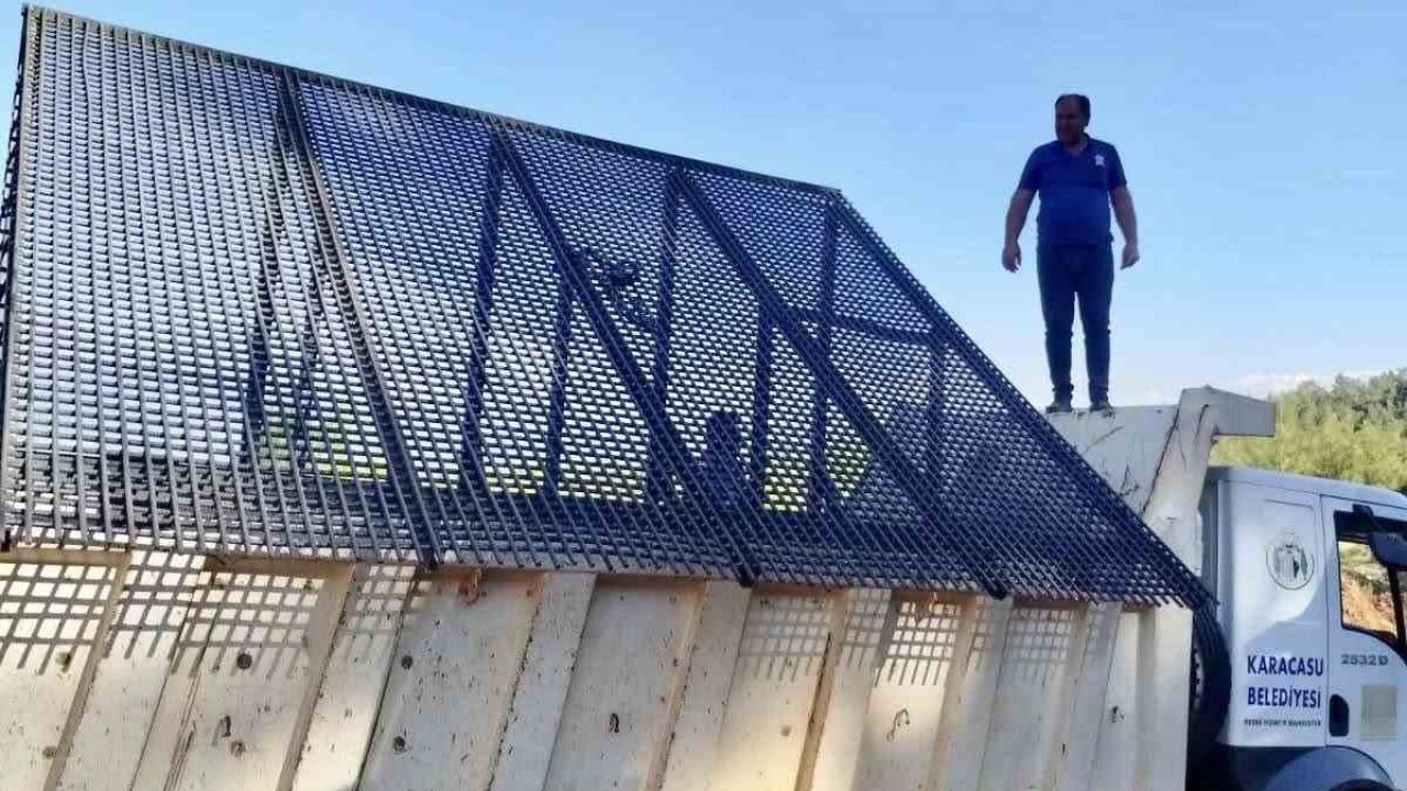 Karacasu Belediyesi toprak eleme sistemi yenilendi, esnafa kolaylık sağlandı