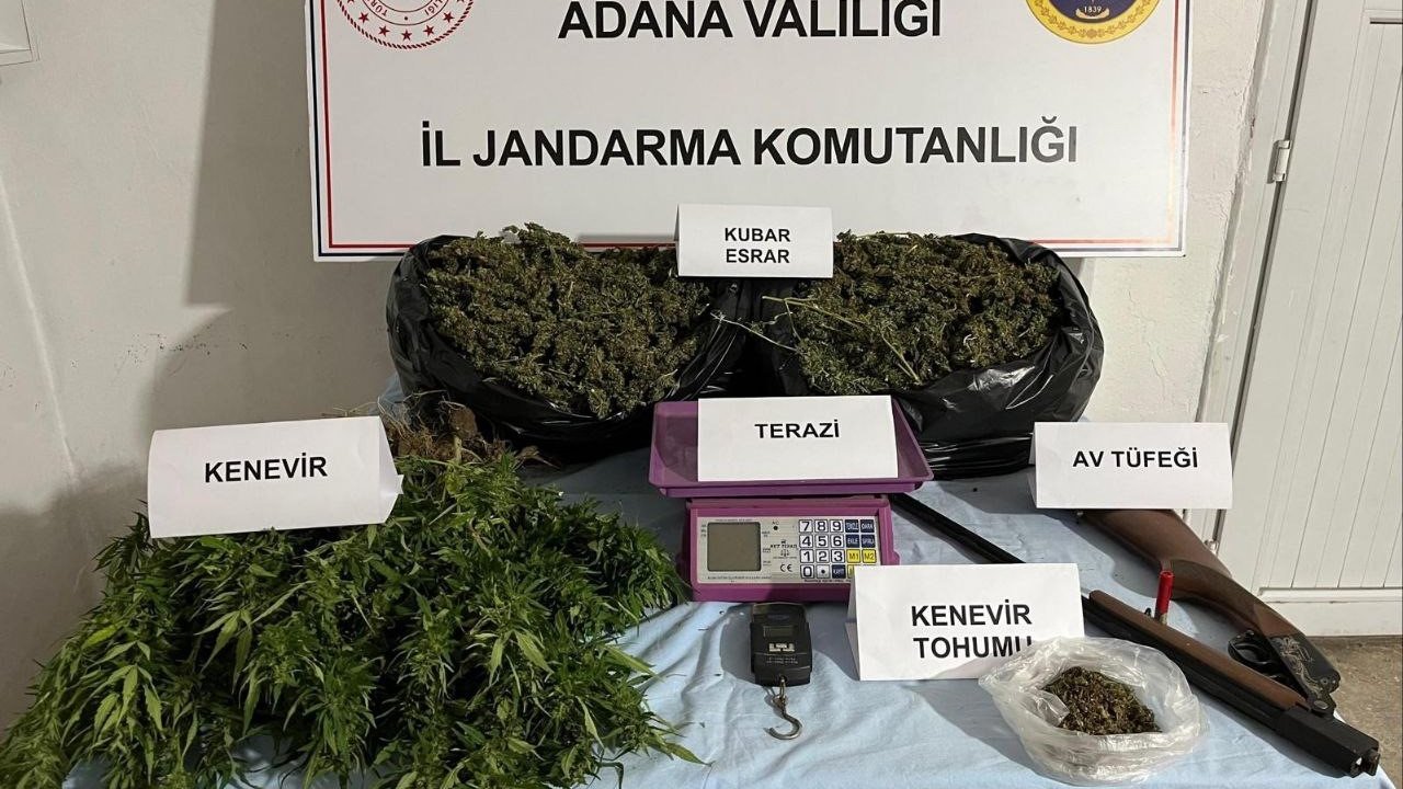 Adana’da 10 kilodan fazla esrar ele geçirildi