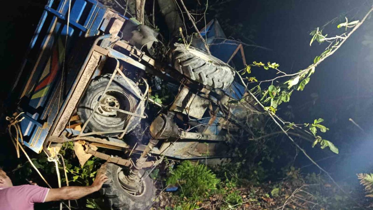 Ordu’da uçuruma yuvanlanan tarım aracının altında kalan sürücü hayatını kaybetti