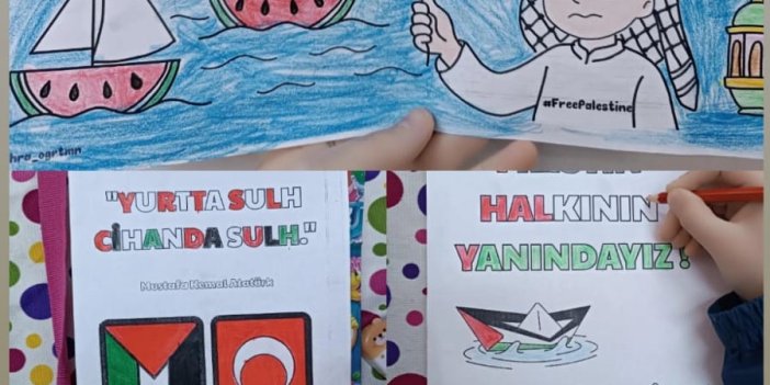 Kars'ta Filistin için farkındalık etkinliği