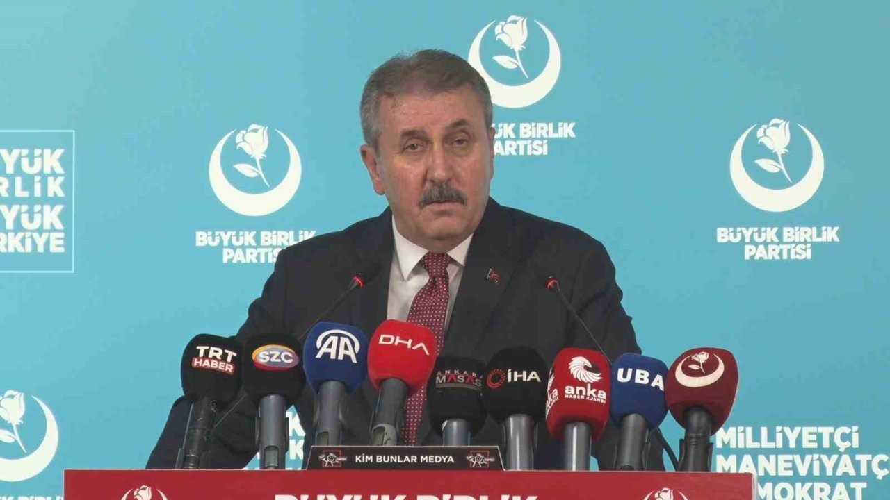 BBP Genel Başkanı Destici, ABD’nin Gazze Planı’nı değerlendirdi