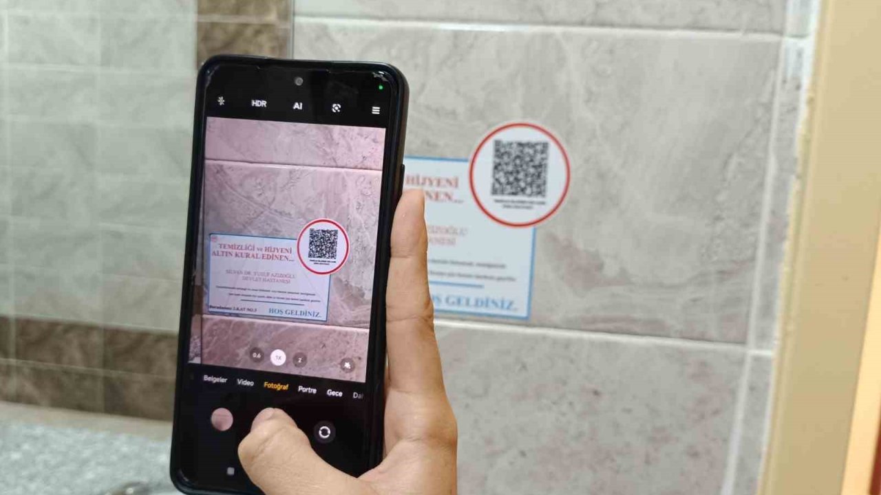 Diyarbakır’da hastane temizliğinde QR kodlu dönem başladı