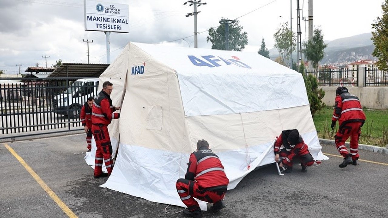 Kütahya’da 181 kilometrekarelik alanda deprem tatbikatı