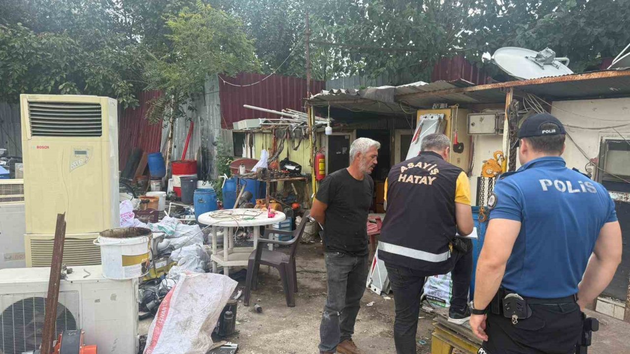 Dörtyol’da hurdacılar denetlendi