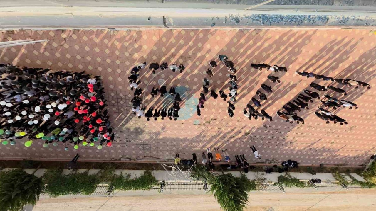 Adıyaman Doğa Koleji’nden Gazze’ye destek mesajı