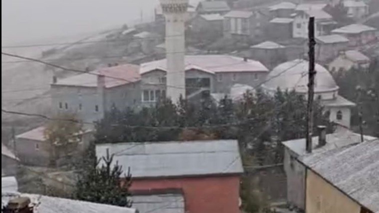 Giresun yaylaları beyaza büründü