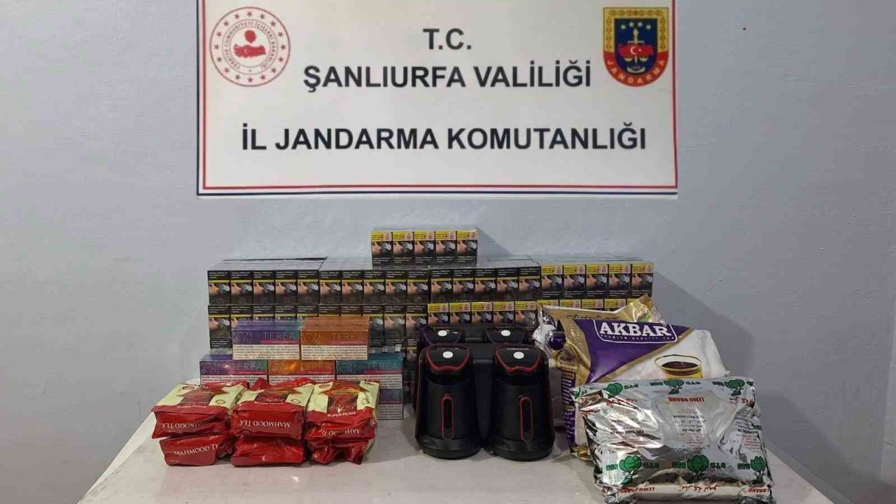 Şanlıurfa’da bin 130 paket  gümrük kaçağı sigara ele geçirildi