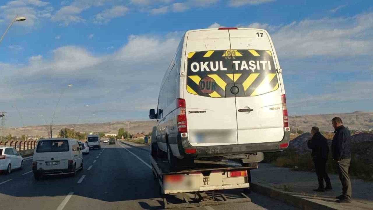 Kayseri’de personel servislerine denetim: 95 servis kontrol edildi