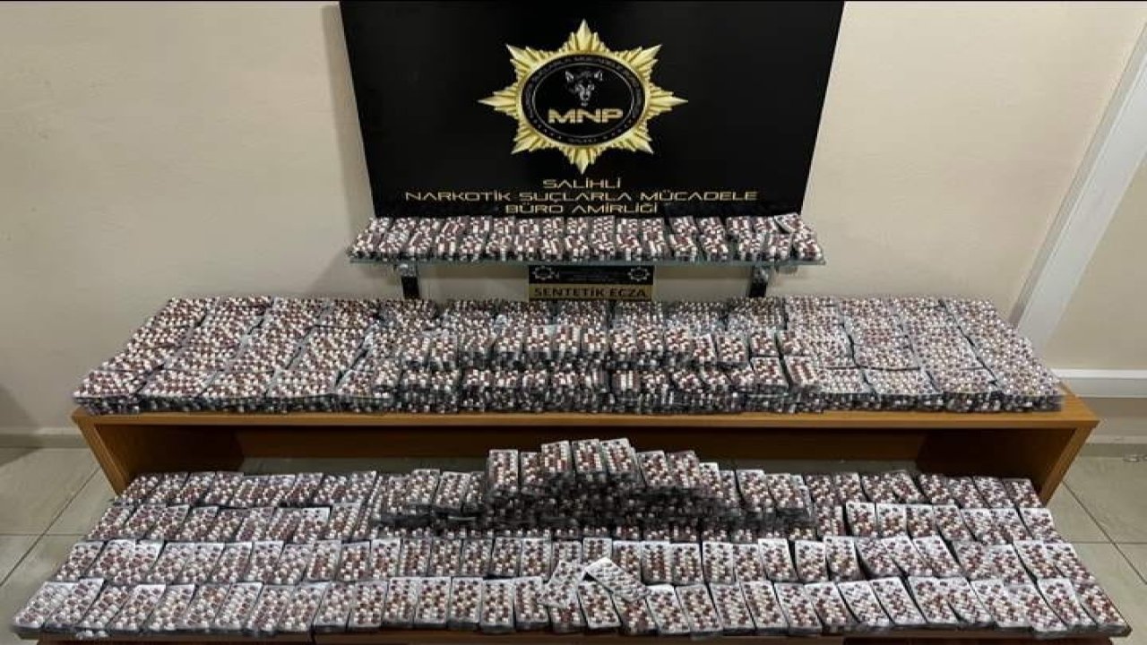 Salihli’de 30 bin adet sentetik uyuşturucu hap ele geçirildi: 4 tutuklama