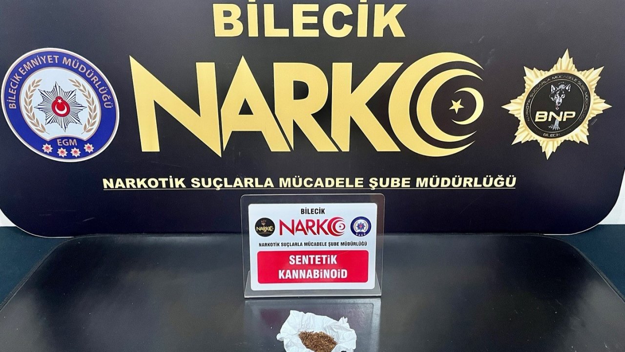 Bilecik’te uyuşturucu operasyonu: 1 kişi gözaltında