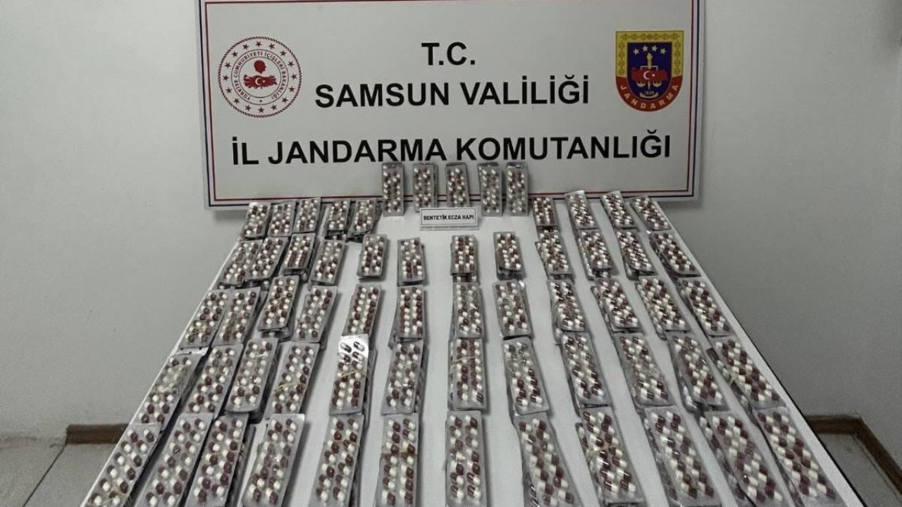 Evinde 3 bin 472 adet sentetik ecza ele geçirilen şahıs gözaltına alındı