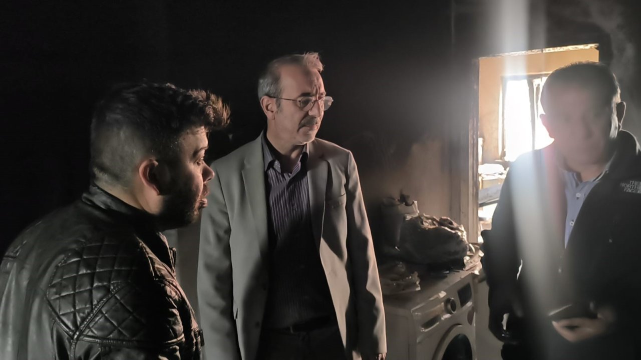 AK Parti’den yangın mağduru aileye destek sözü