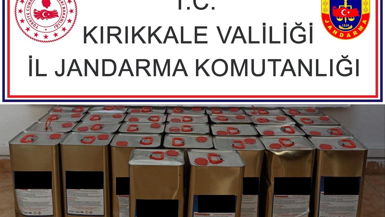 Kırıkkale’de kargo şubesinde 170 litre kaçak alkol ele geçirildi