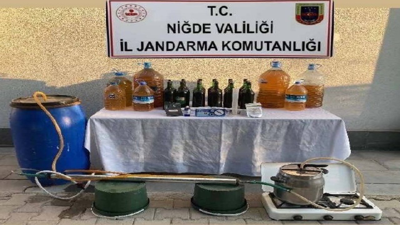 Niğde’de kaçak alkol operasyonu: 195 litre kaçak içki ele geçirildi