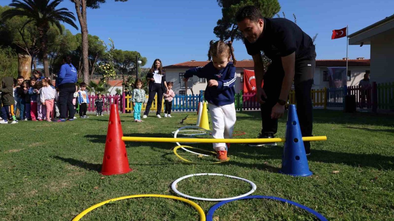 Minik öğrenciler Aydın Büyükşehir Belediyesi ile sporla tanışıyor