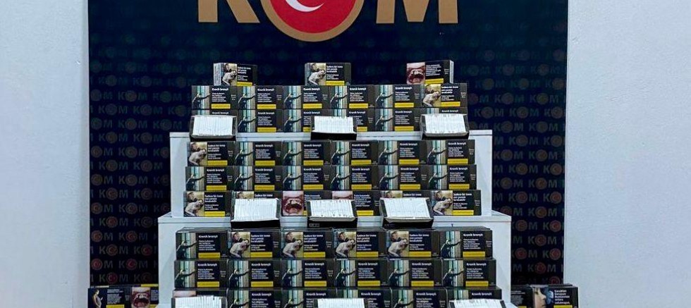 Kars’ta 100 Bin Adet Kaçak Makaron Ele Geçirildi