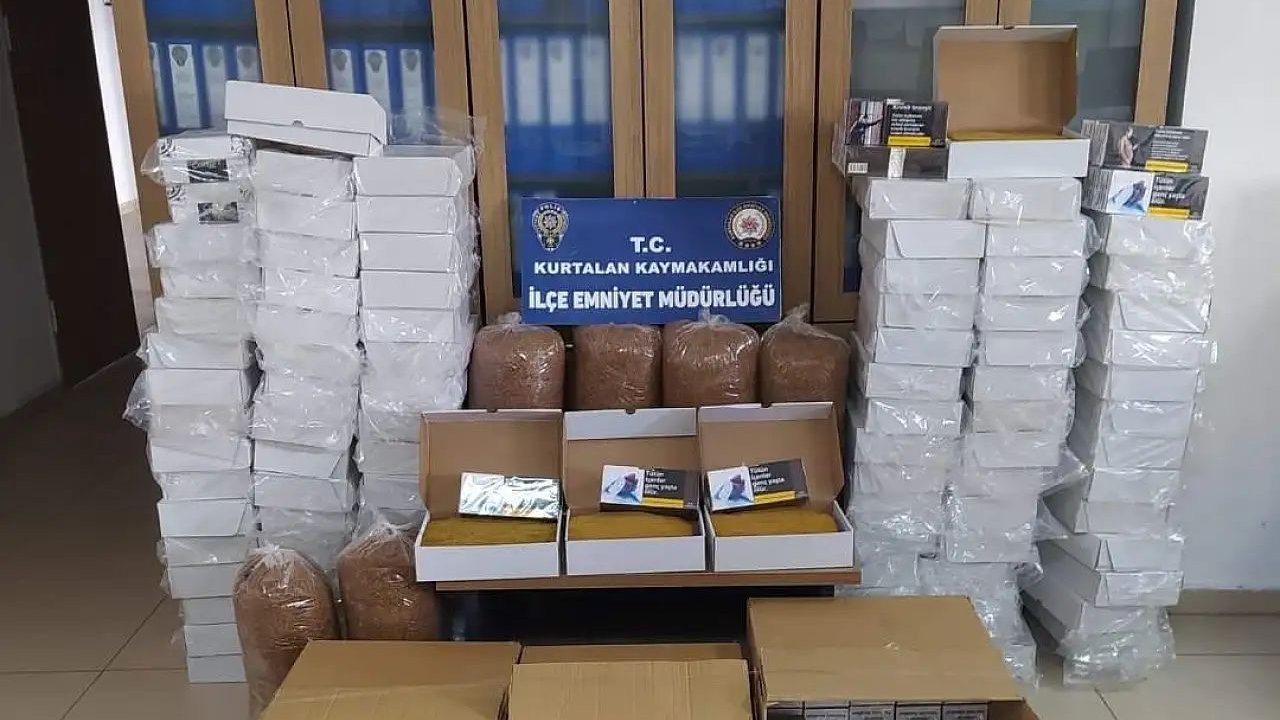 Siirt’te 140 kilo tütün ve 30 bin makaron ele geçirildi