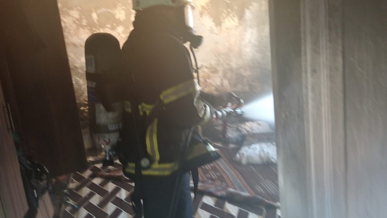 Reyhanlı’da ev yangını