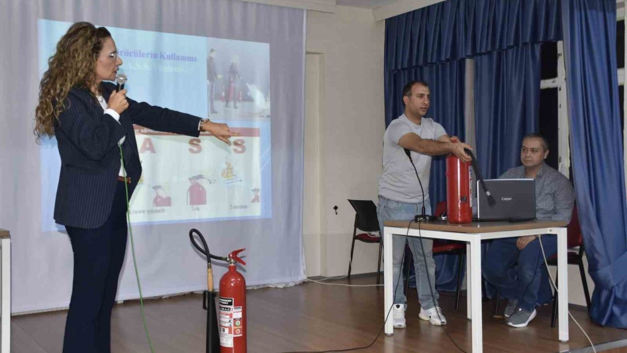 Karacabey Belediyesi’nden öğrencilere ’yangın eğitimi’