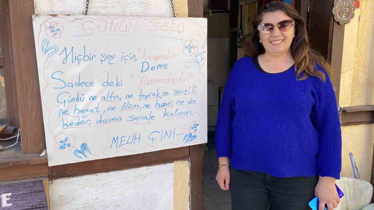 Çini ustasının 7 Şubat 2023’te yazdığı ’Günün Sözü’ dikkat çekiyor