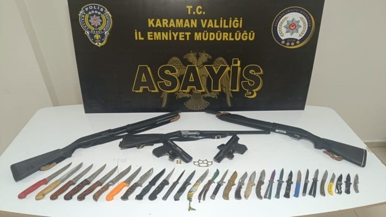 Karaman’da aranan 12 kişi tutuklandı