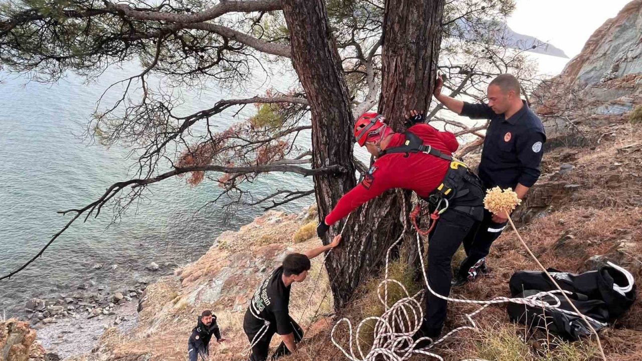 Yürüyüş yaparken düşen şahsı, JAK ve UMKE ekipleri kurtardı