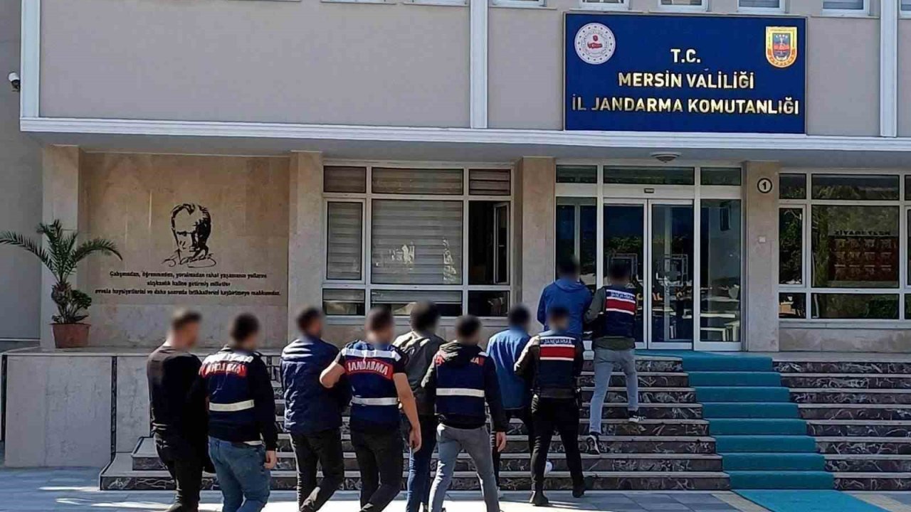 Mersin’de aranan 5 şahıs jandarma ekiplerince yakalandı