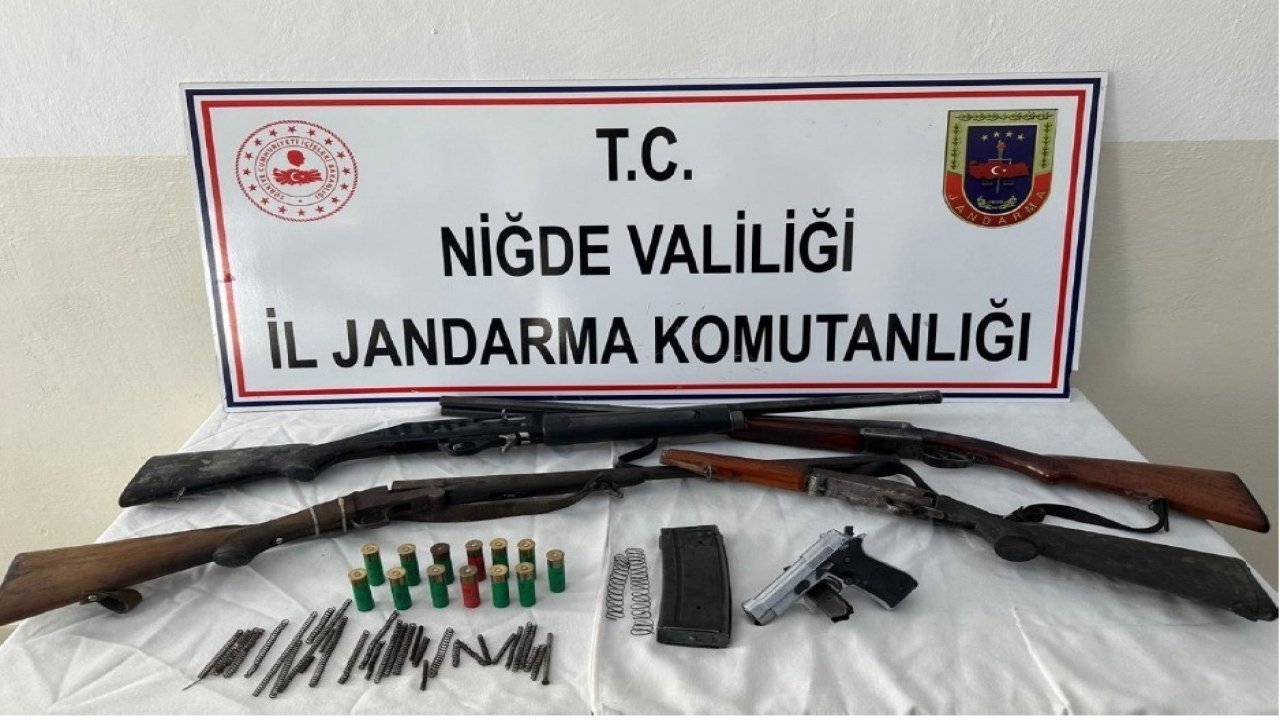 Niğde’de ruhsatsız silah operasyonu: 2 kişiye adli işlem başlatıldı