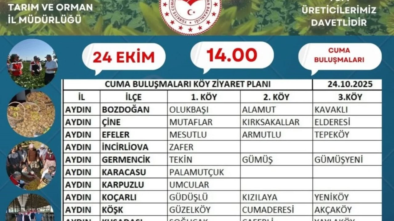Aydın’da ’çiftçi buluşmaları’ sürüyor