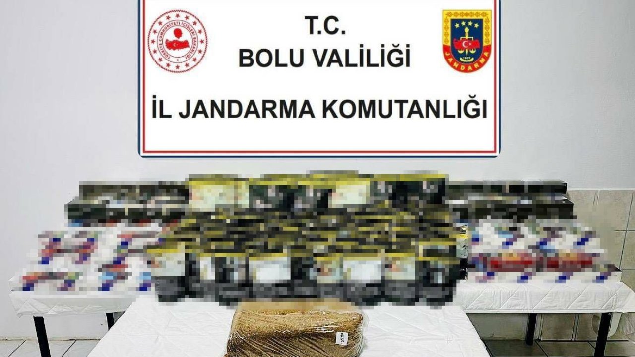 Bolu’da 35 bin kaçak makaron ele geçirildi