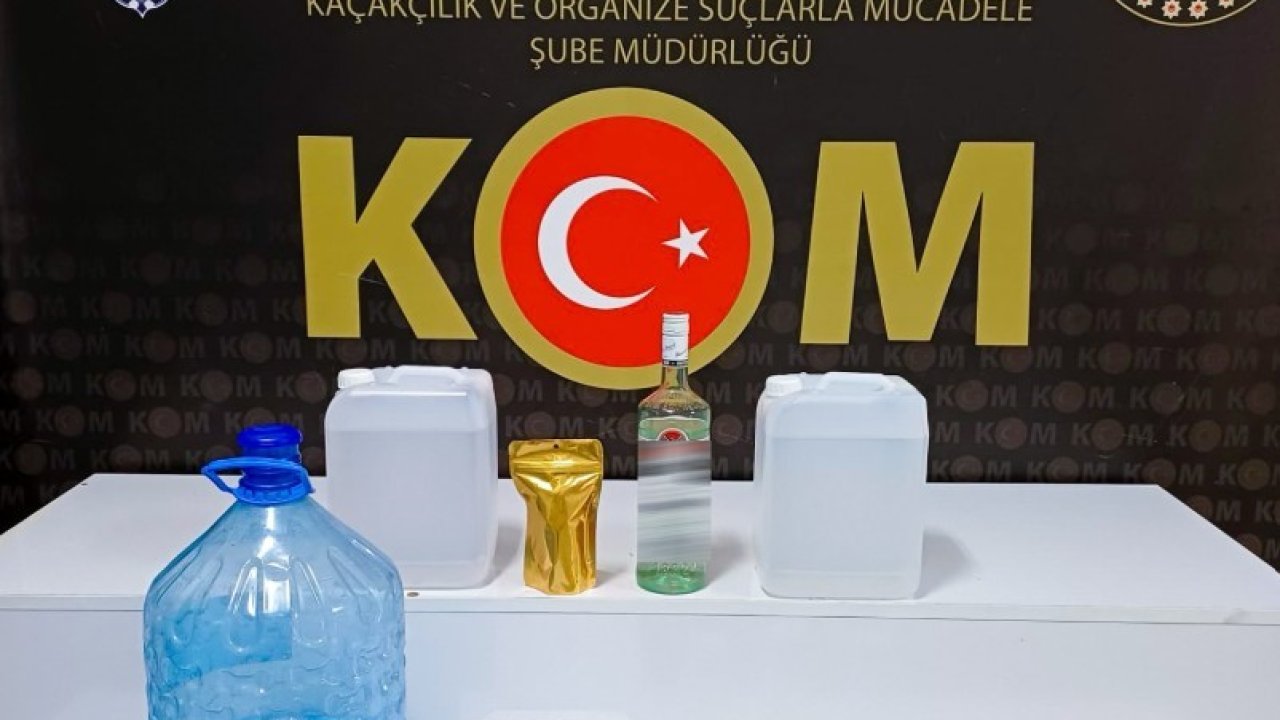 Isparta’da 54 litre kaçak ve el yapımı alkol ele geçirildi