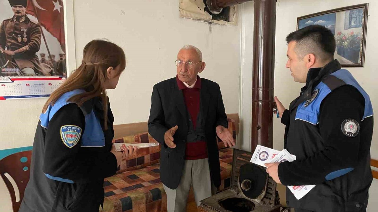 Karabük Emniyeti’nden soba ve şofben zehirlenmelerine karşı bilinçlendirme çalışması