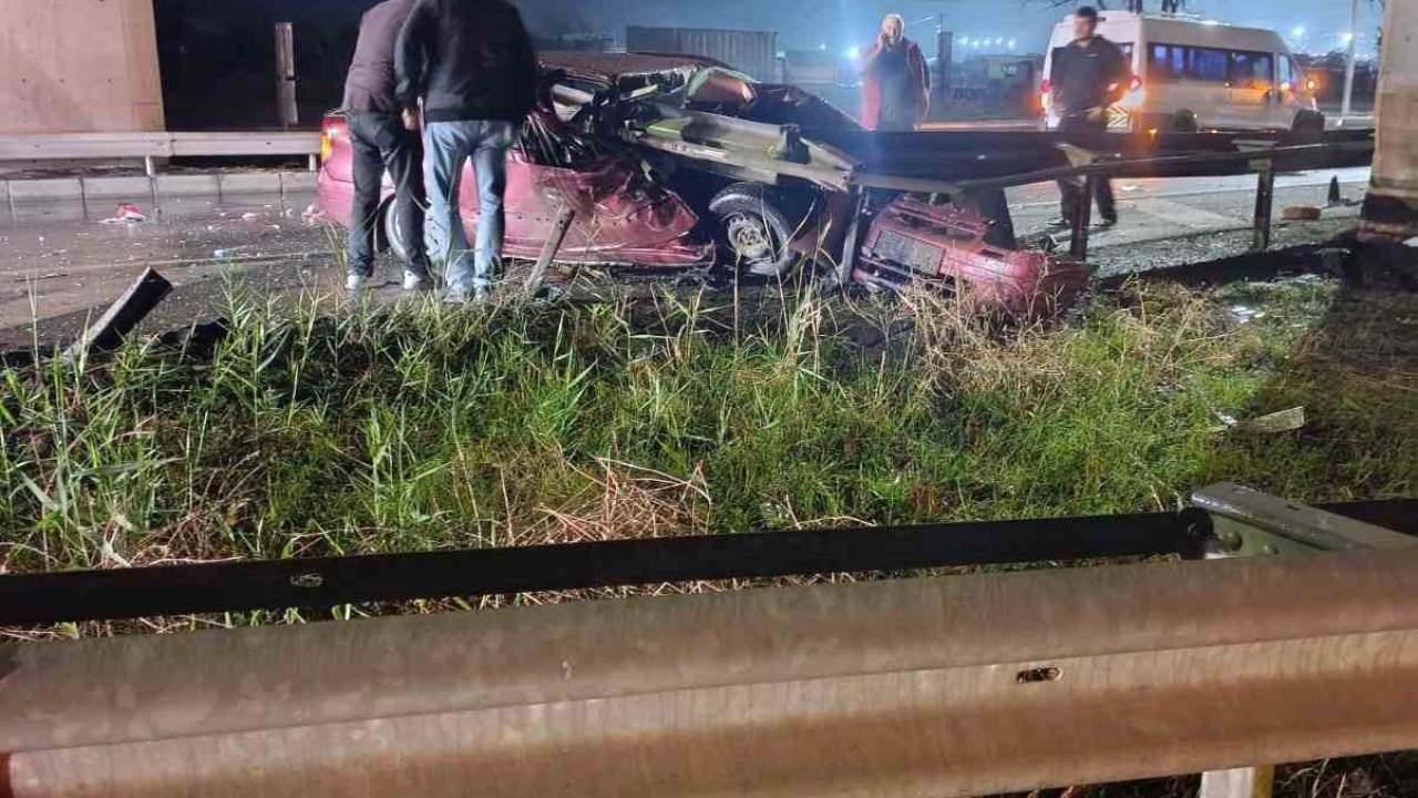 Tekirdağ’da korkunç kazada iki genç hayatını kaybetti