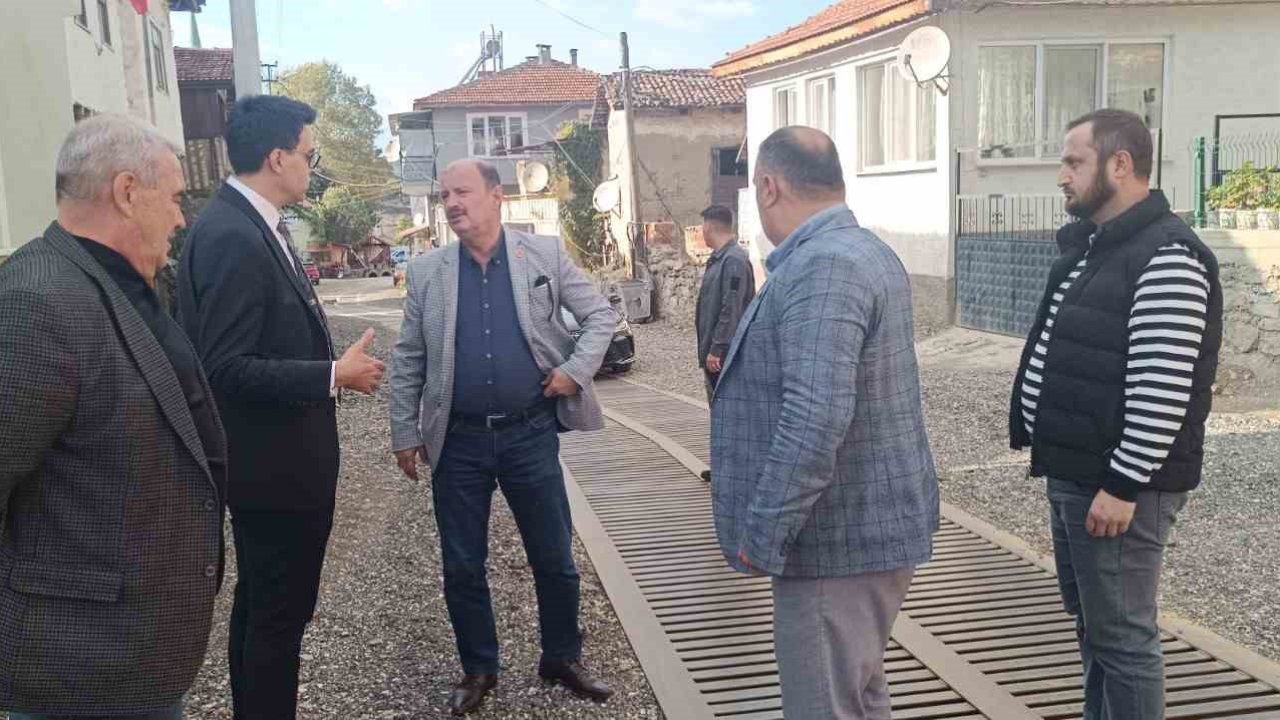 Kaymakam Kara, Karaköy’de çalışmalarını yerinde inceledi