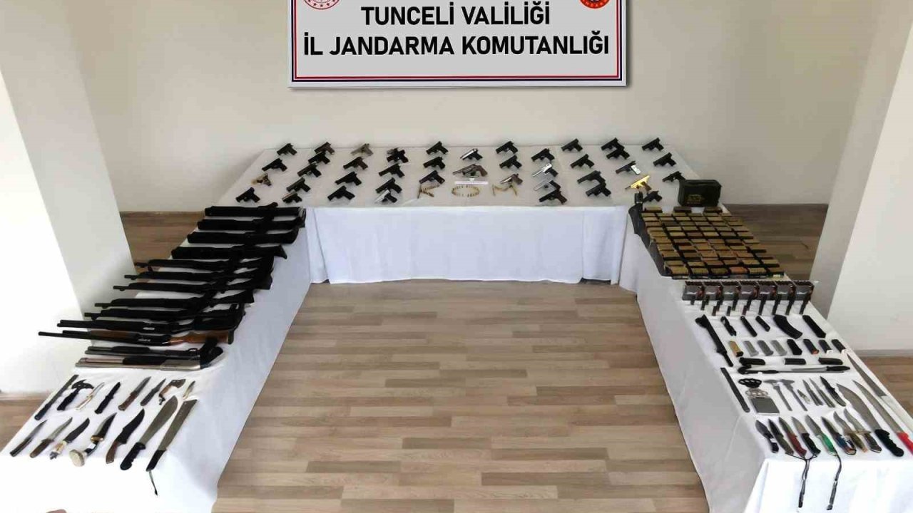 Tunceli merkezli 31 ilde silah kaçakçılarına operasyon: 60 gözaltı