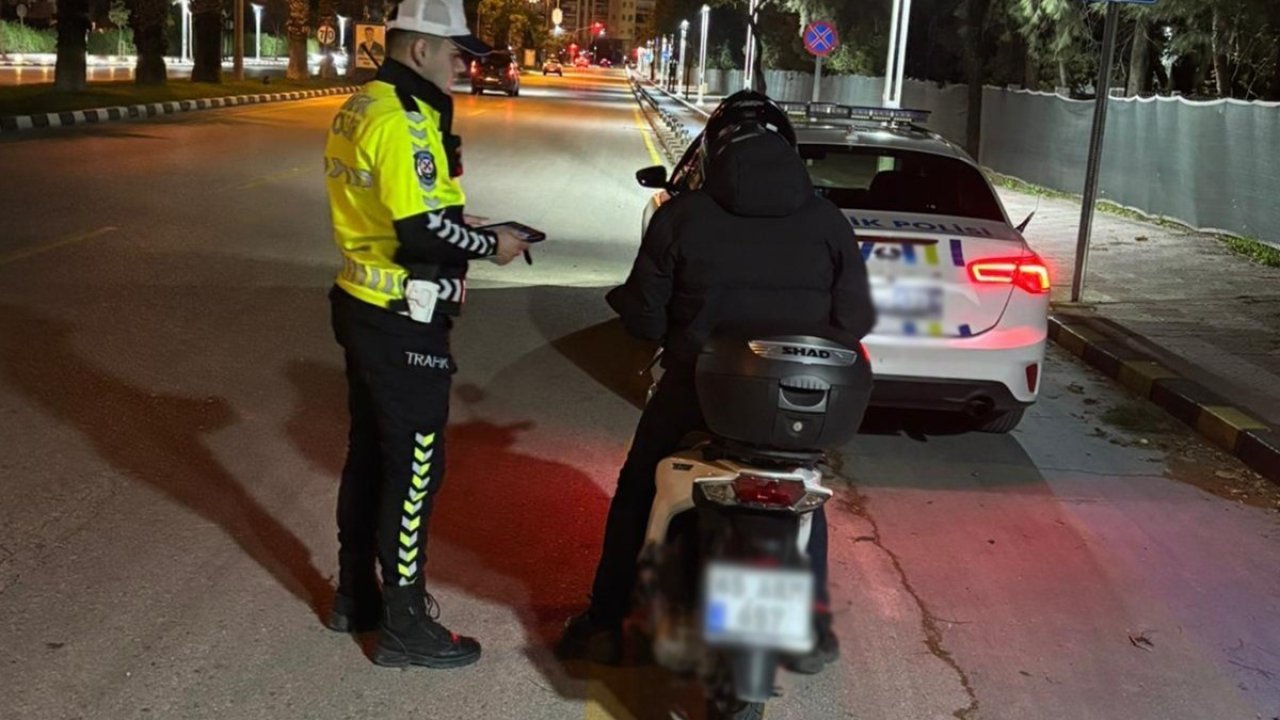 Motosiklet denetiminde ceza yağdı
