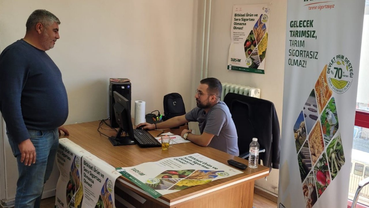 Buharkent’te üreticiler tarım sigortası konusunda bilgilendirildi